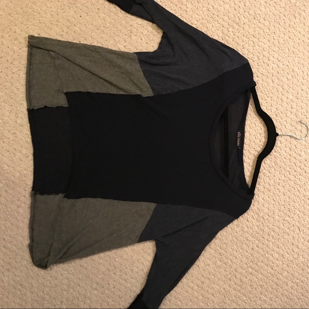 Ella Moss blue gray sweater