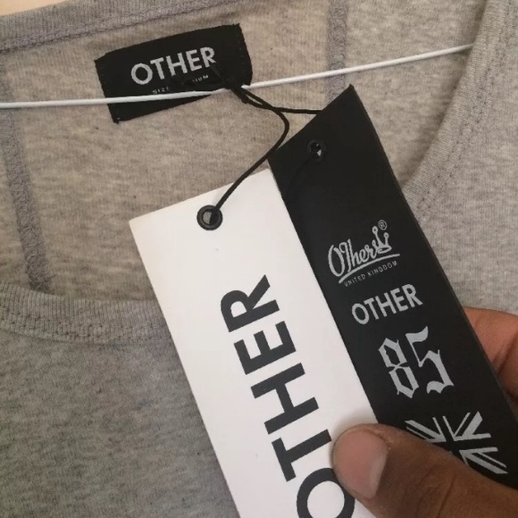 Other uk distressed Heather grey tank vest - Picture 3 of 5