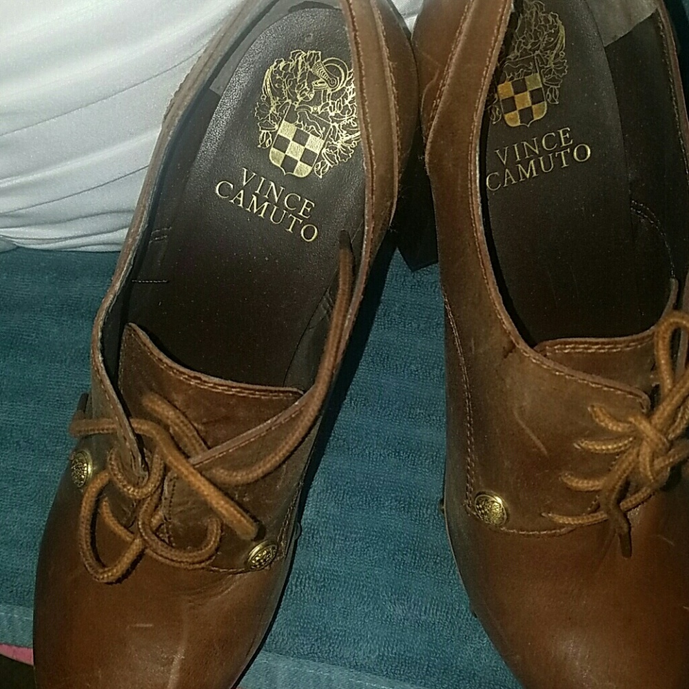 Brown leather Booties