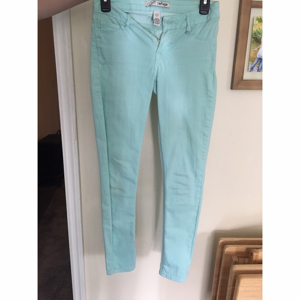 Turquoise pants