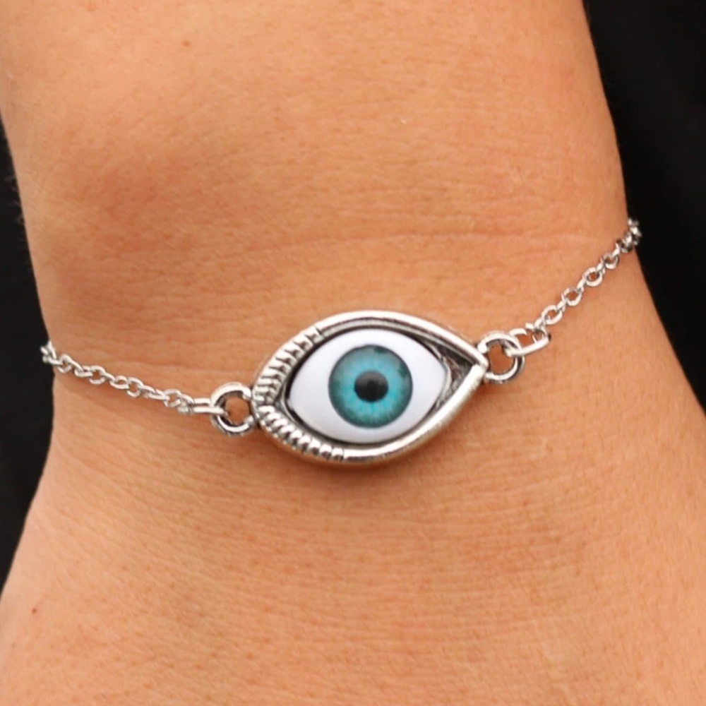 SILVER PLATED THIRD EYE BRACELET