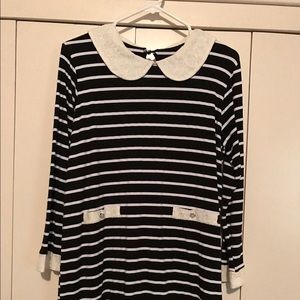 Maternity Mod 60's Striped Dress