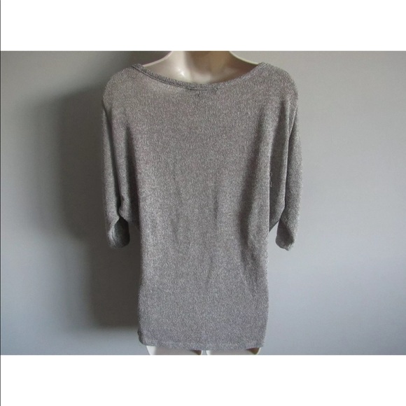 F21 Gray Open Shoulder Sweater - Picture 5 of 5