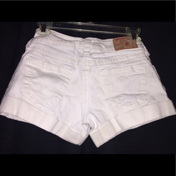 White jean shorts - Picture 2 of 2