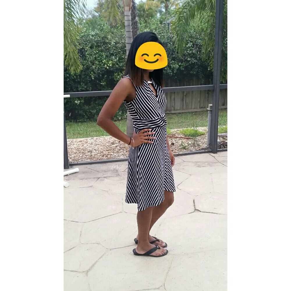 Black and white dress