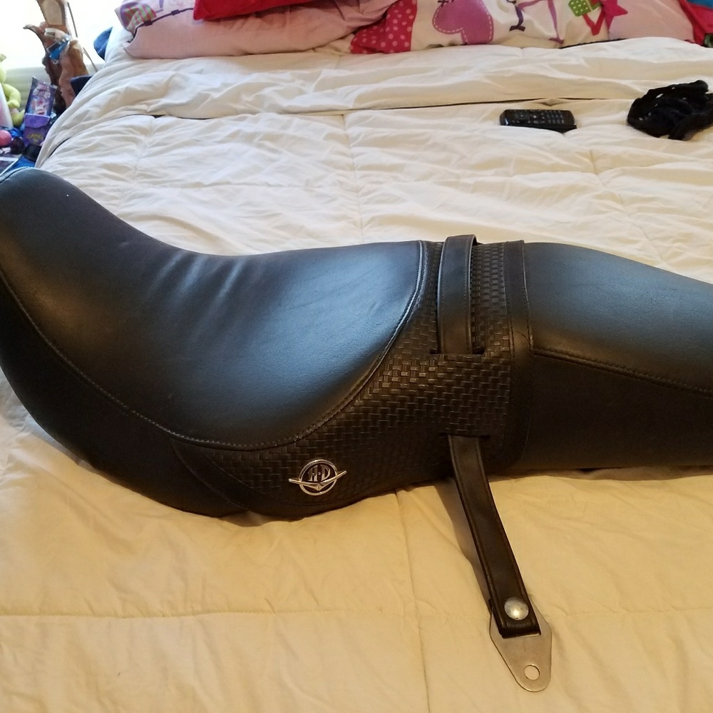 Harley Davidson seat and backrest