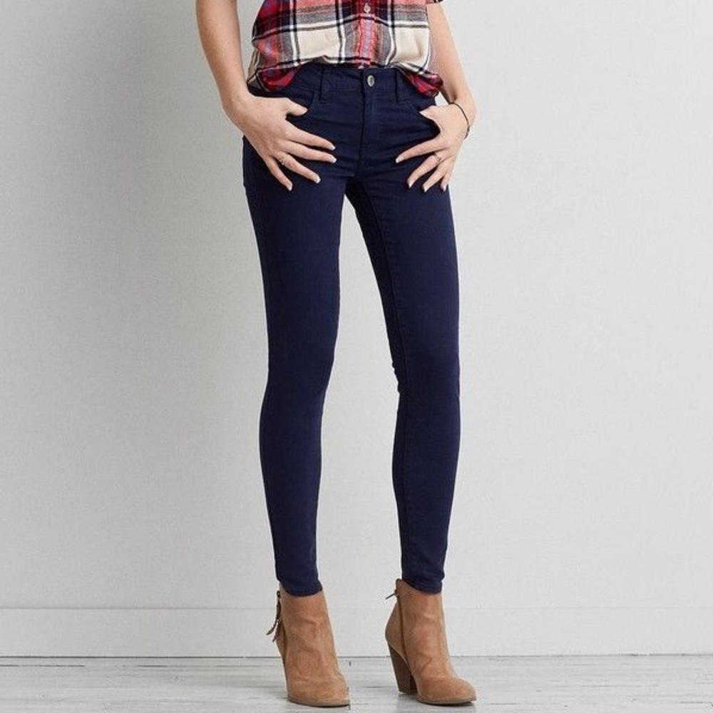 American Eagle Navy Blue Jeggings