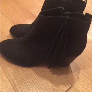Fringe booties