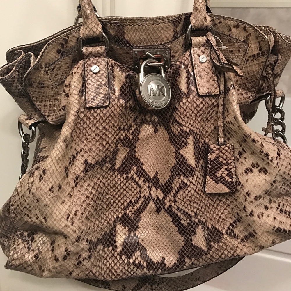 Michael Kors snakeskin purse