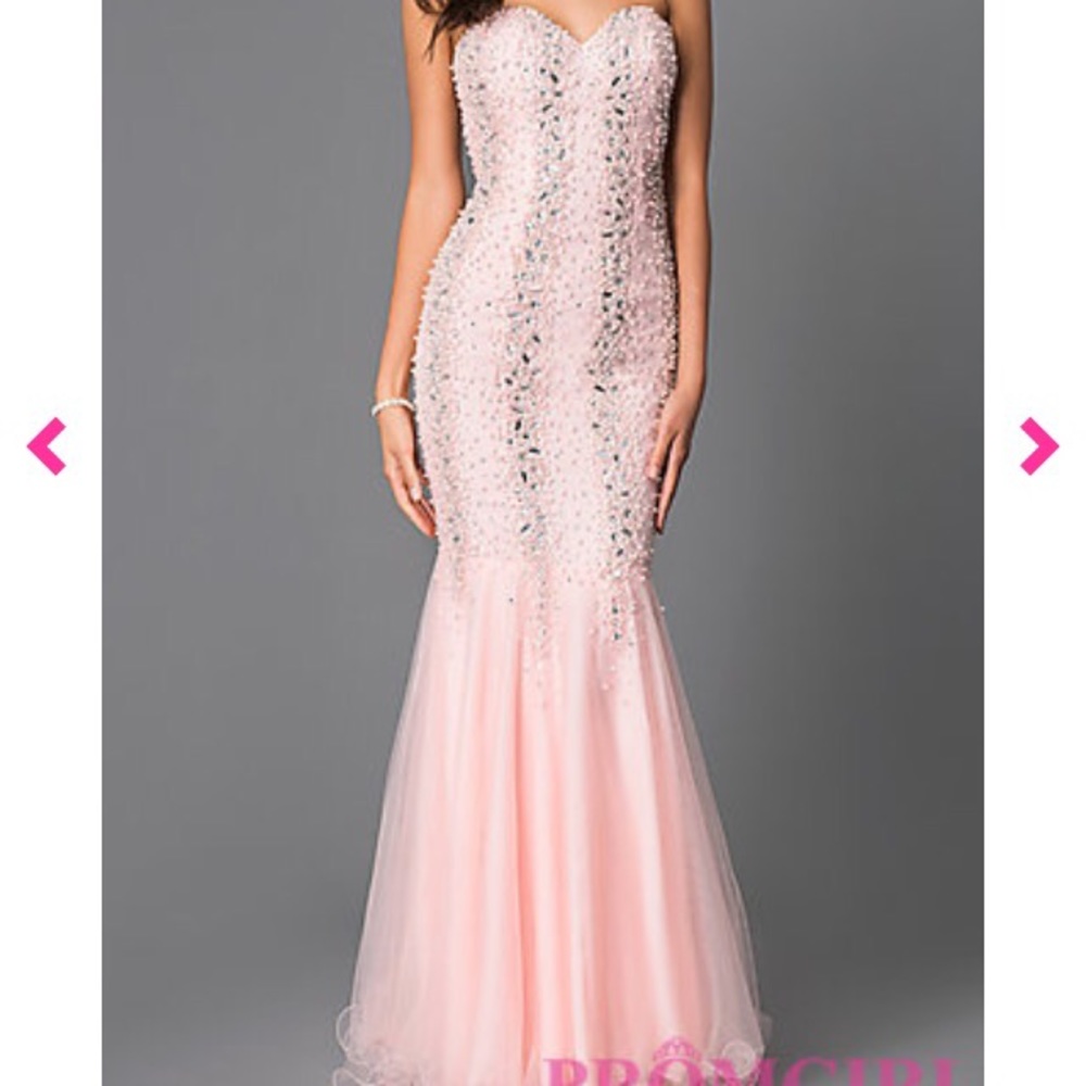 NWT Terani Pink Mermaid Dress