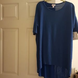 Solid royal blue LuLaRoe Irma