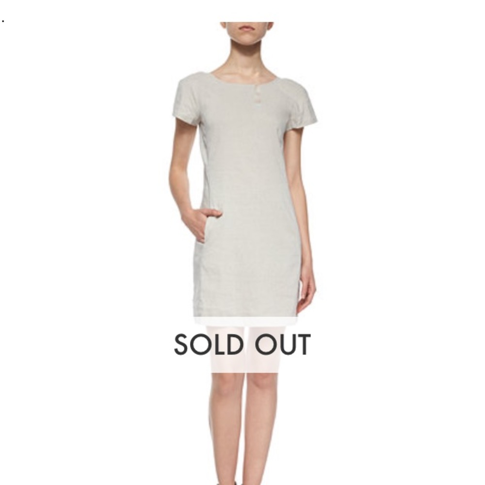 Jamelya Short Sleeve Linen Dress