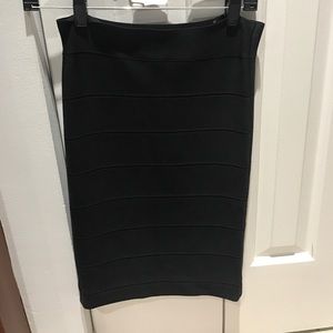 BCBG black bandage skirt small