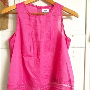 Old Navy Pink Sleeveless Blouse