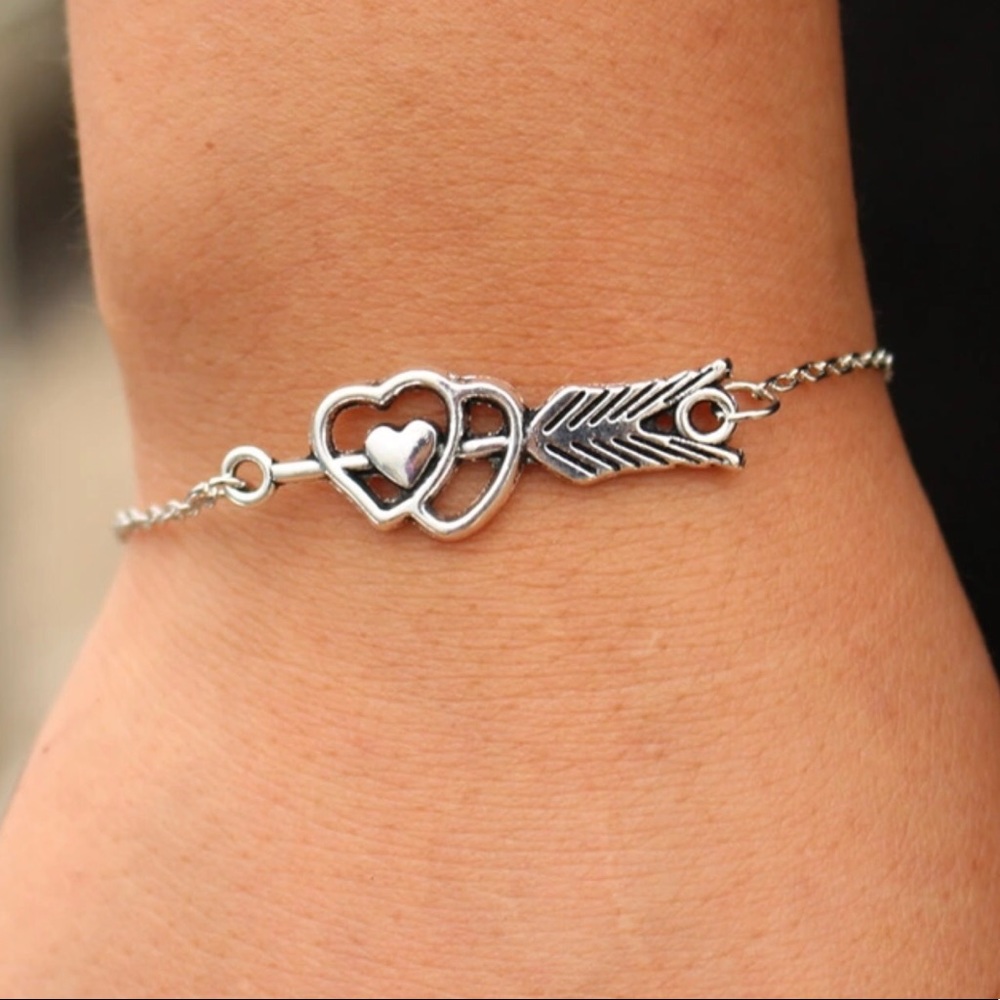 SILVER PLATED CUPID BRACELET
