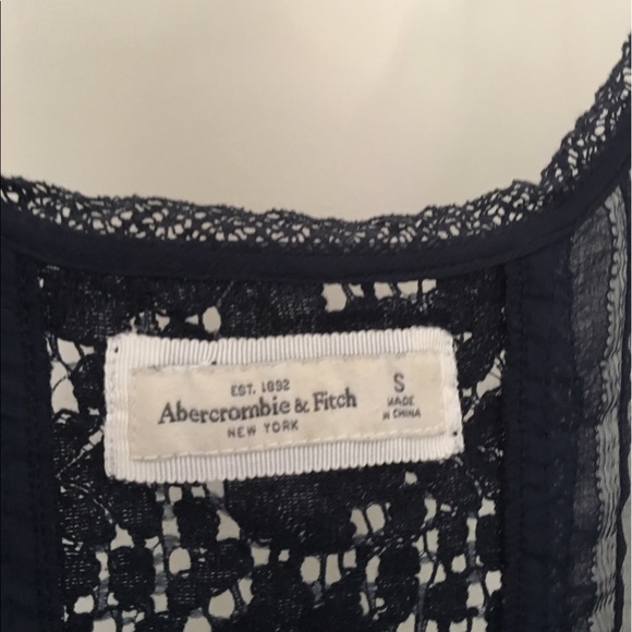 Navy blue, shear blouse - Picture 3 of 3