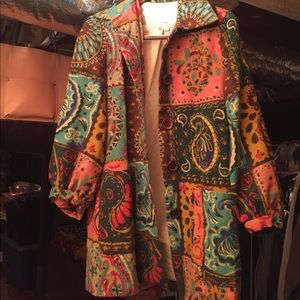 Foral patch coat