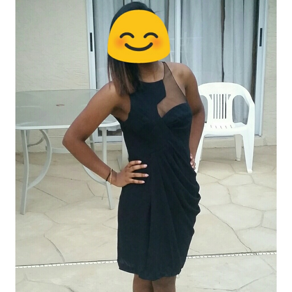 Sheer black dress