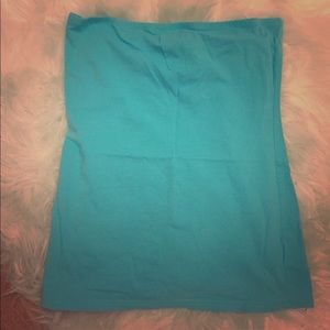 Turquoise//light blue tube top!