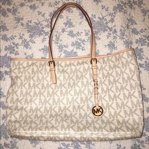 Michael Kors jet set logo shoulder bag