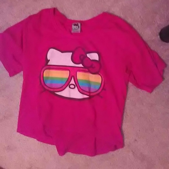 Sunglasses Hello Kitty Crop Top - Picture 1 of 1
