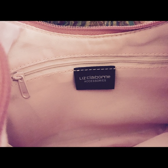 Liz Claiborne pink "Snakeskin" mini handbag - Picture 4 of 5
