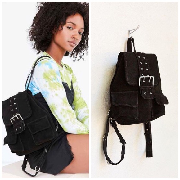 Urban Outfitters Handbags - Suede Backpack