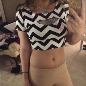 Chevron crop top