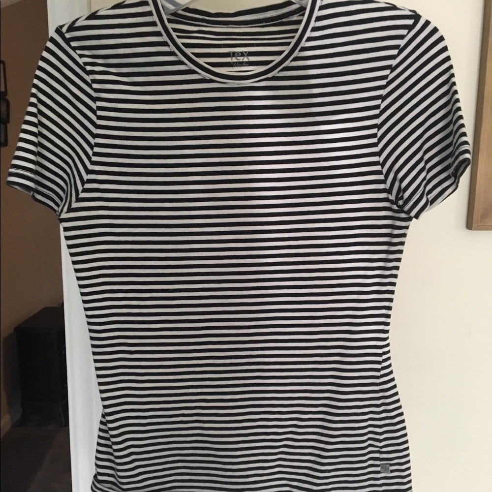 Black and white striped shirt