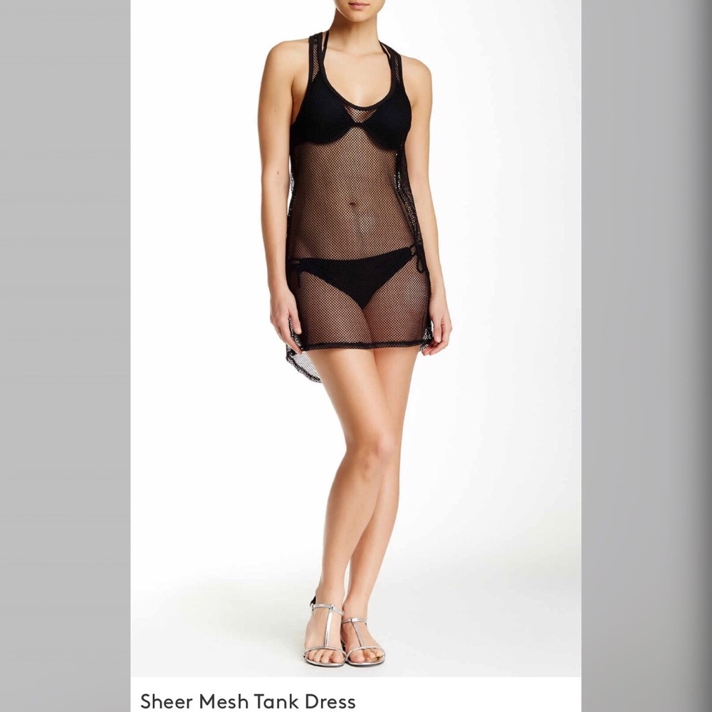 Sheer Mesh Tank Dress Medium The Bikini Lab New