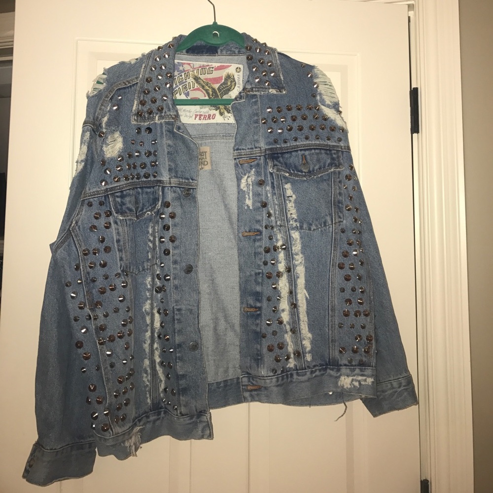 LF Studded denim jacket