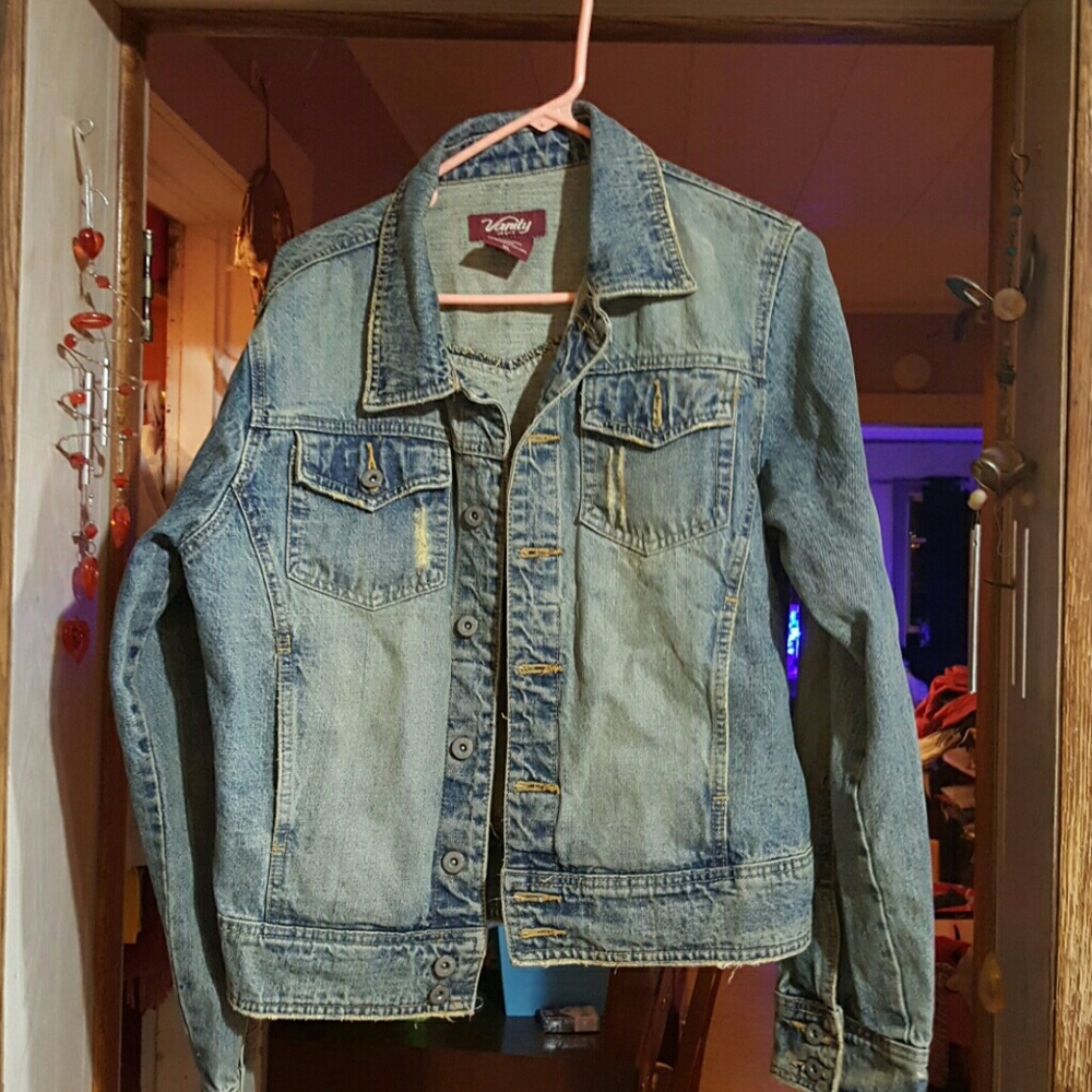 VANITY XLARGE DISTRESSED DENIM JACKET