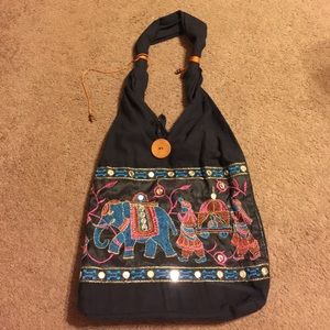 Handmade elephant bag from Thailand 🐘🌸