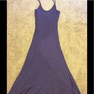Purple/green maxi dress size Medium