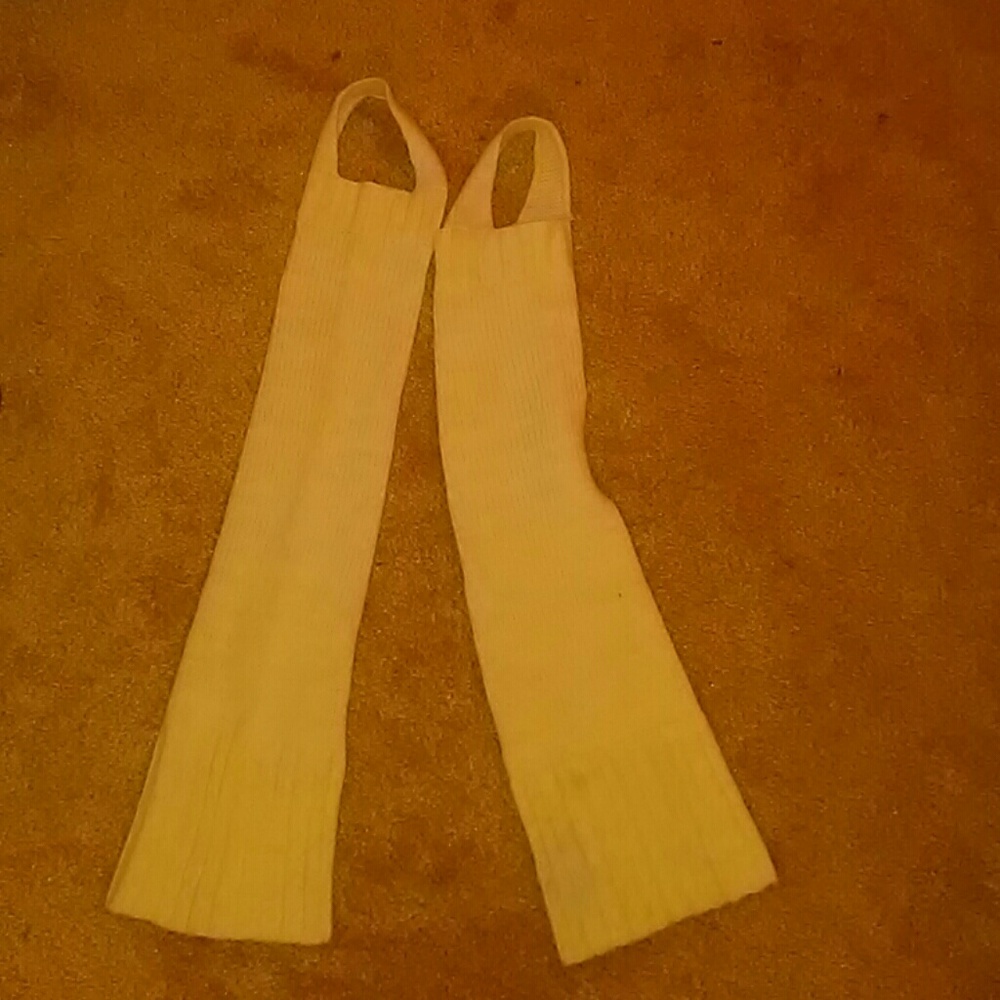 White legwarmers