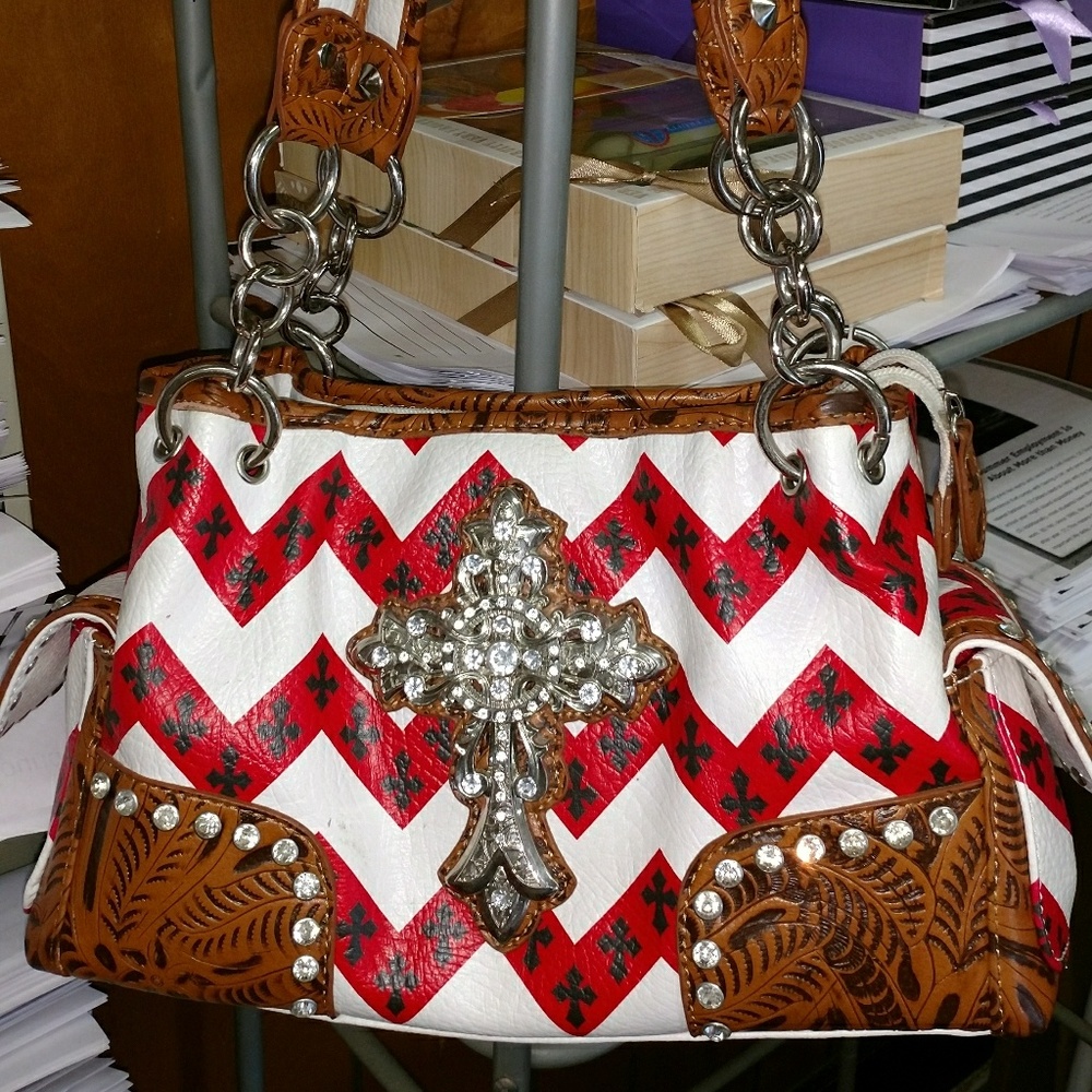 Quick Sale!  Reduced C & W Bling Cross Purse