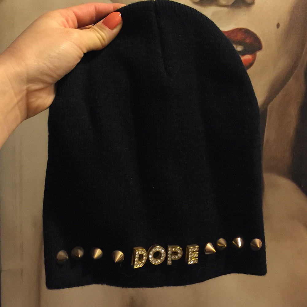 Dope black beenie