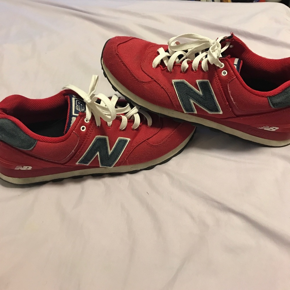 new balance red sneakers/ size 11 men's