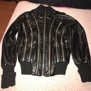 Leather Zipper Jacket
