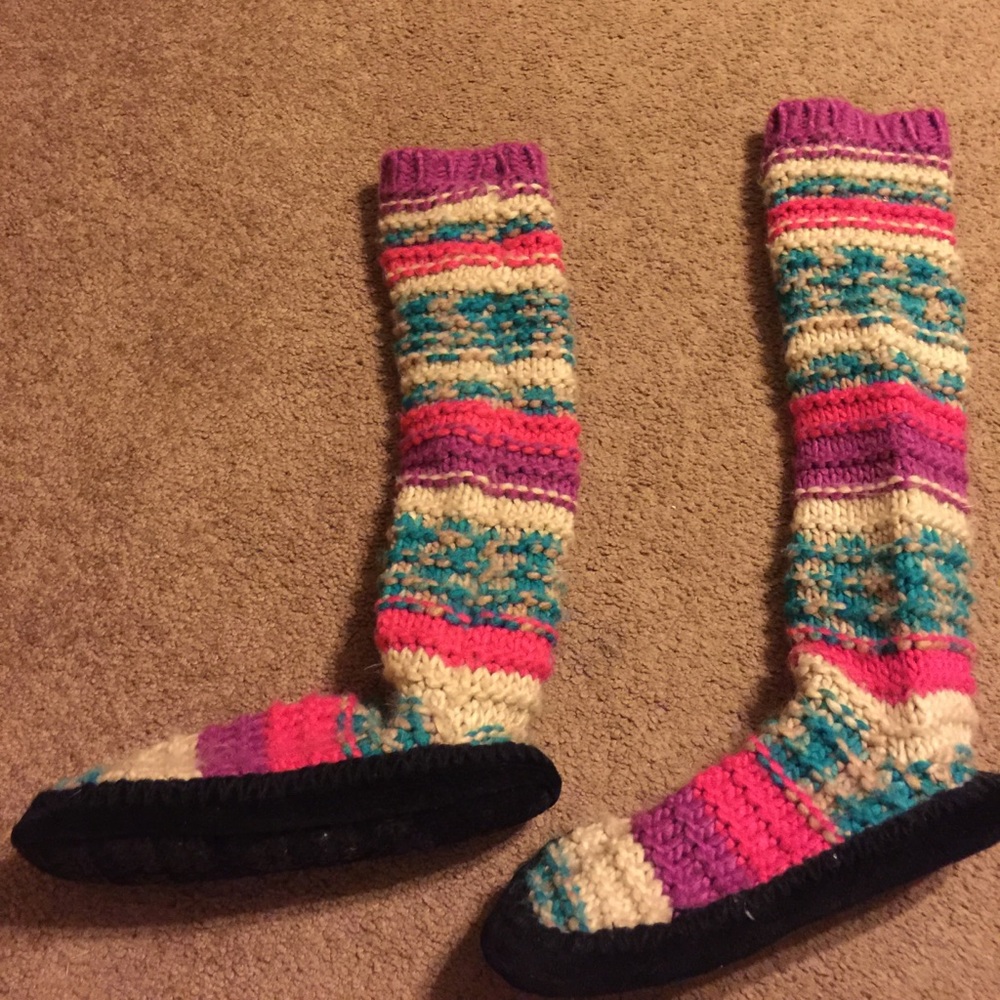 Knee high house slippers 💗