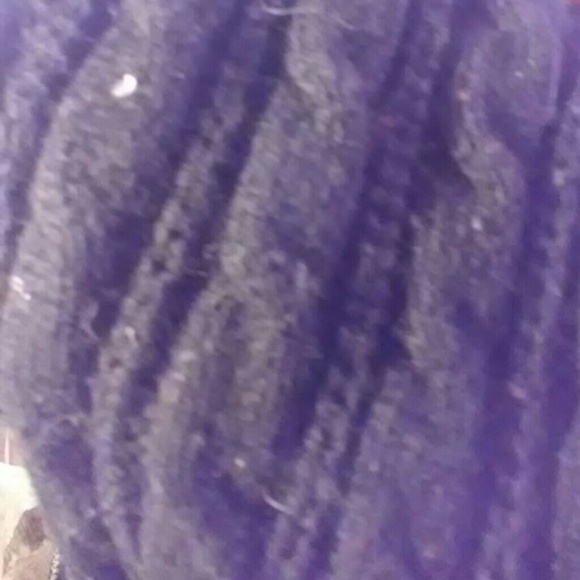 Black patterned ledwarmers with puff balls - Picture 2 of 2