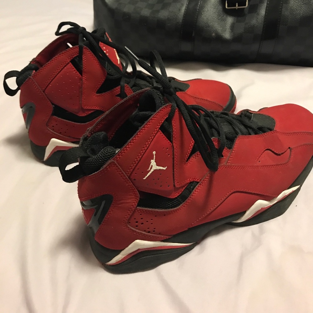 Jordan's Men's sneaker, red/black size 11.5