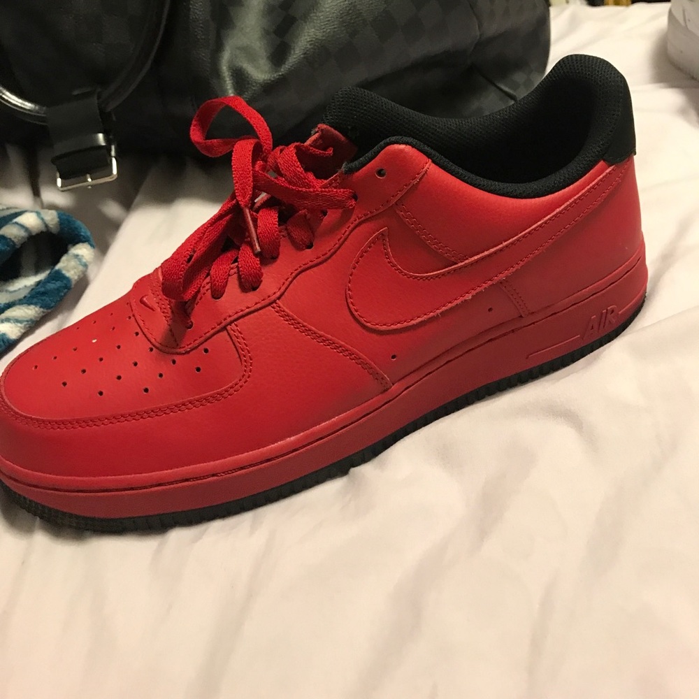 Nike Air Force ones- red size 11.5
