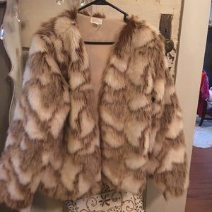 Faux fur coat