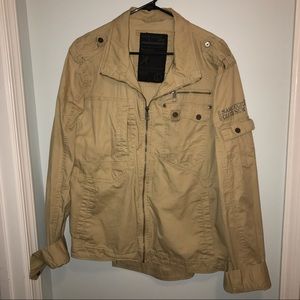 Marc Ecko light brown zippered jacket