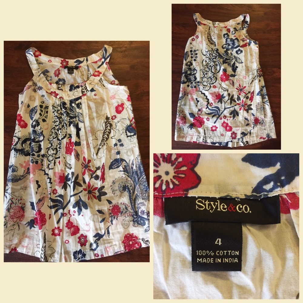 Pleated front boho style top