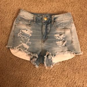 American eagle high rise shorties