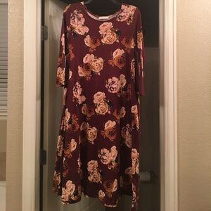 NeeSee's dresses Reborn j  M cute maroon floral