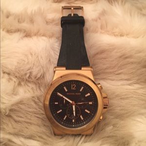 Michael Kors MK8184 Dylan Rosetone Silicone Watch