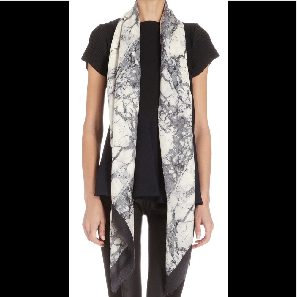 NWT Balenciaga marble print scarf